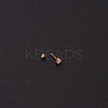 316L Surgical Stainless Steel Micro Pave Clear Cubic Zirconia Cartilage Earrings WG35966-02-2