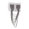 Glass Beaded Hamdmade Fashion Tassel Epaulette AJEW-WH0235-50-2