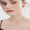 1Pc 304 Stainless Steel Letter Pendant Necklaces NJEW-LP0001-33X-P-4