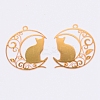 Brass Pendants KK-WH0035-27G-1