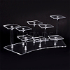 8-Slot Transparent Acrylic Minifigures Display Risers ODIS-WH0043-29A-1