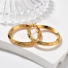 Ion Plating(IP) 304 Stainless Steel Hoop Earrings EJEW-L215-38G-1