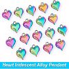 20Pcs Rainbow Color Alloy Pendants FIND-FH0003-57-3
