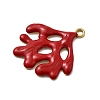304 Stainless Steel Enamel Pendants STAS-I355-11G-02-2