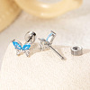 Butterfly Brass Pave Cubic Zirconia Cartilage Earrings FS-WGFCA2D-03-2