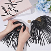 Fingerinspire 2Pcs Detachable PU Leather Tassel Epaulettes AJEW-FG0003-71-3