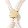 Half Finished Twisted Milan Rope Slider Bracelets FIND-G032-01G-09-5