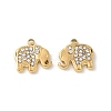 304 Stainless Steel Rhinestone Pendants STAS-Z122-49G-1