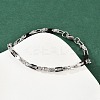 201 Stainless Steel Link Chain Bracelets for Men Women BJEW-B143-03PB-2