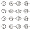32Pcs 4 Styles Alloy Crystal Rhinestone Connector Charms FIND-SC0007-40-1