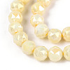 Anti-Tarnish Electroplate Glass Beads Strands X-GLAA-N010-6mm-01-2