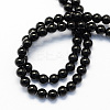 Round Natural Black Onyx Beads Strands G-S119-10mm-2