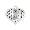 Hollow Brass Pendants for Valentine's Day KK-M289-03B-P-1