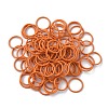 100Pcs Baking Paint Zinc Alloy Open Jump Rings FIND-WH0032-85B-15-1