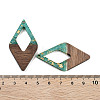 Walnut Wood Pendants FIND-Z050-02N-3
