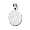 Non-Tarnish 304 Stainless Steel Pendants STAS-C102-09B-P-1