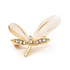 Crystal Rhinestone Dragonfly with Resin Lapel Pin JEWB-I019-01G-1