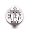 Tarnish Resistant Stainless Steel Clip-on Earring Findings STAS-L207-18P-2