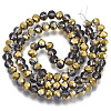 Electroplate Transparent Glass Beads Strands EGLA-A034-T8mm-O20-2
