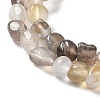 Natural Grey Agate Beads Strands G-F465-29-01-2