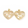 Brass Micro Pave Cubic Zirconia Pendants ZIRC-P106-04LG-02-1