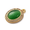 Brass Micro Pave Clear Cubic Zirconia Pendants KK-Z066-06G-02-2