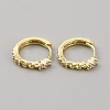 Clear Cubic Zirconia Curb Chains Shape Hoop Earrings EJEW-WH0004-41-1