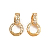 Rack Plating 925 Sterling Silver Micro Pave Clear Cubic Zirconia Enhancer Shortener Bails STER-H105-05G-1