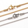 304 Stainless Steel Box Chain Necklaces NJEW-M124-10-1