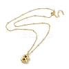 Initial Letter Brass Pendant Necklaces NJEW-A015-21G-B-2