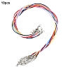 10 Colors Waxed Cotton Cord Necklace Making MAK-YW0001-17D-1