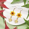 Seed Beads Dangle Earrings EJEW-MZ00221-2
