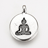 Tibetan Style Alloy Pendants TIBEP-Q078-28AS-NR-4
