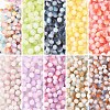 200G Frosted Baking Paint Crackle Glass Beads with Glitter Powder DGLA-YW0001-56A-2