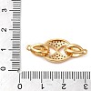 Brass Micro Pave Clear Cubic Zirconia Fold Over Clasps KK-M270-07G-3