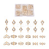 Alloy Rhinestone Crystal Links Connectors PALLOY-TA0002-26LG-1