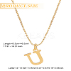 1pc 304 Stainless Steel Letter Pendant Necklaces NJEW-LP0001-38U-G-2