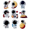 9Pcs 9 Style Astronaut Brooch Pins JEWB-SZ0001-36-1