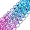 Dyed & Heated Synthetic Quartz Beads Strands G-P502-01C-02-2