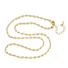 2.5MM Brass Rice Ball Chain Necklaces NJEW-P339-04G-4