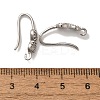 Rack Plating Brass Micro Pave Clear Cubic Zirconia Earring Hooks KK-A231-03P-3