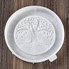 Flat Round with Tree of Life & Runes DIY Wall Decoration Silicone Molds LS-SIL-F007-04-2