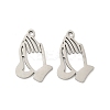 201 Stainless Steel Laser Cut Pendants STAS-P428-12P-1