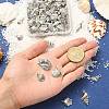 100Pcs 10 Styles Tibetan Style Alloy Whelk/Conch Shell Pendants TIBEP-CJ0001-61-4