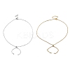 2Pcs 2 Colors 304 Stainless Steel Singapore Chain Necklace Making AJEW-JB01333-2