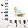 Brass Enamel Charms KK-S511-28B-G-3