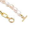 Natural Baroque Pearl Keshi Pearl Beaded Necklaces NJEW-JN02905-5