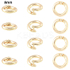 10Pcs Brass Locking Jump Rings KK-YW0003-96B-G-1