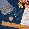 20Pcs Long-Lasting Plated Brass Curb Chain Extender KK-CN0003-15-3