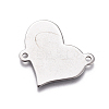 Tarnish Resistant 201 Stainless Steel Stamping Blank Tag Links connectors STAS-F207-38P-1